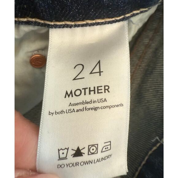 Mother | Insider ankle in "Mile High" dark denim wash jeans | size 24 - Picture 8 of 10